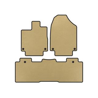 EVA-bilmåtter (2 rækker, beige)