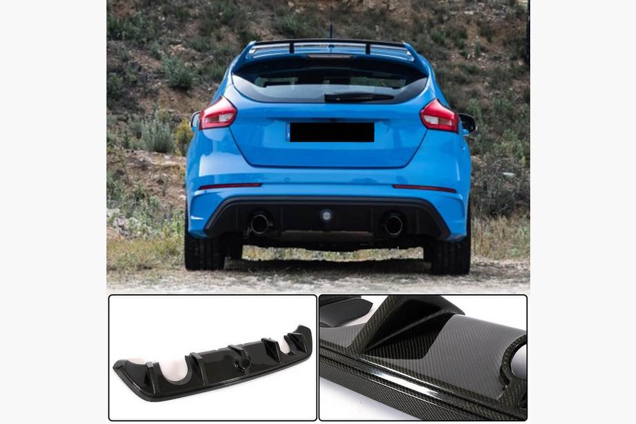 Ford Focus III 2011–2017 Diffuser til bagkofanger (til RS 2015-2017, Carbon) Image