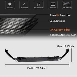 Front bumper lip (til RS 2015-2017, carbon) foto 3