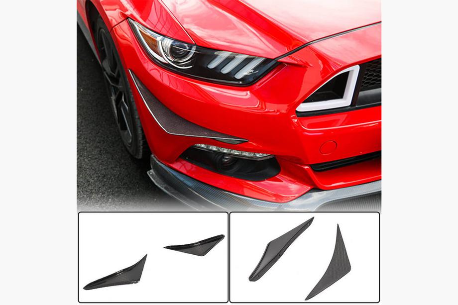 Ford Mustang 2015–2023 Frontlæbe til forreste kofanger (2015-2017, carbon) Foto 1