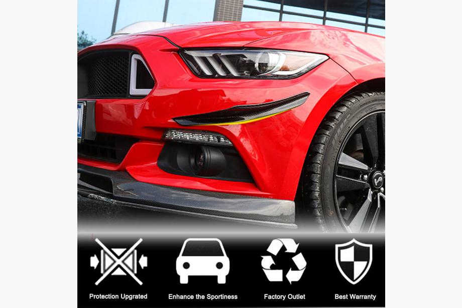 Ford Mustang 2015–2023 Frontlæbe til forreste kofanger (2015-2017, carbon) Foto 2