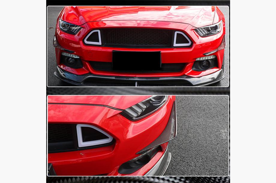 Ford Mustang 2015–2023 Frontlæbe til forreste kofanger (2015-2017, carbon) Foto 4
