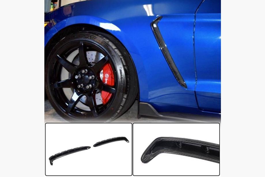 Ford Mustang 2015–2023 Skærmkapper til forskærme (2018-2023, kulfiber) Image