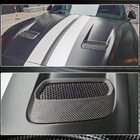 Ford Mustang 2015–2023 Motorhjelm-lister (2018-2023, kulfiber) foto 4