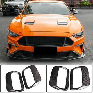 Motorhjelm-lister (2018-2023, kulfiber) Ford Mustang 2015–2023 foto 1