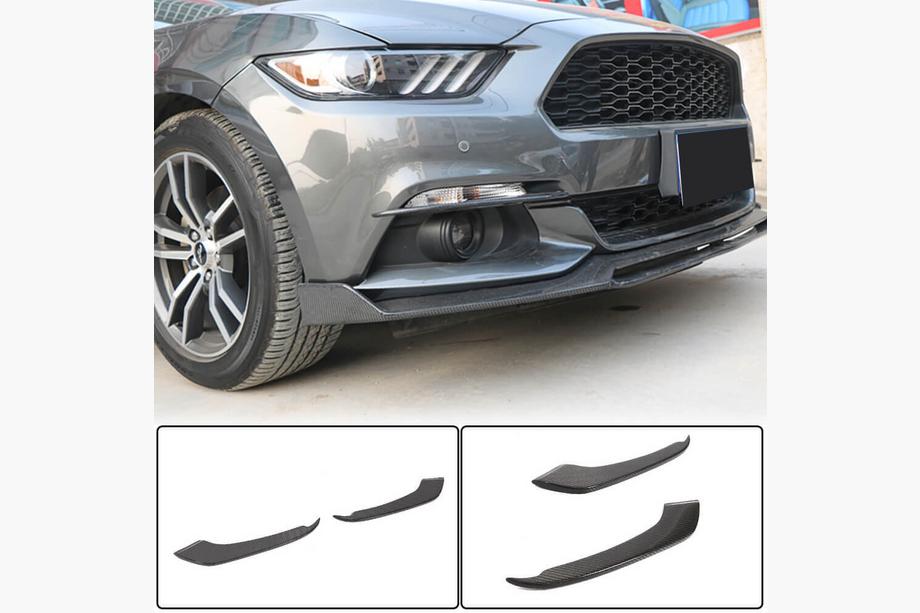 Ford Mustang 2015–2023 Tågelygteafdækninger V1 (2015-2017, Kulfiber) Image