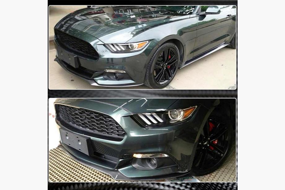 Ford Mustang 2015–2023 Læbespoiler til frontkofanger Lip (2015-2017, carbon) Foto 4