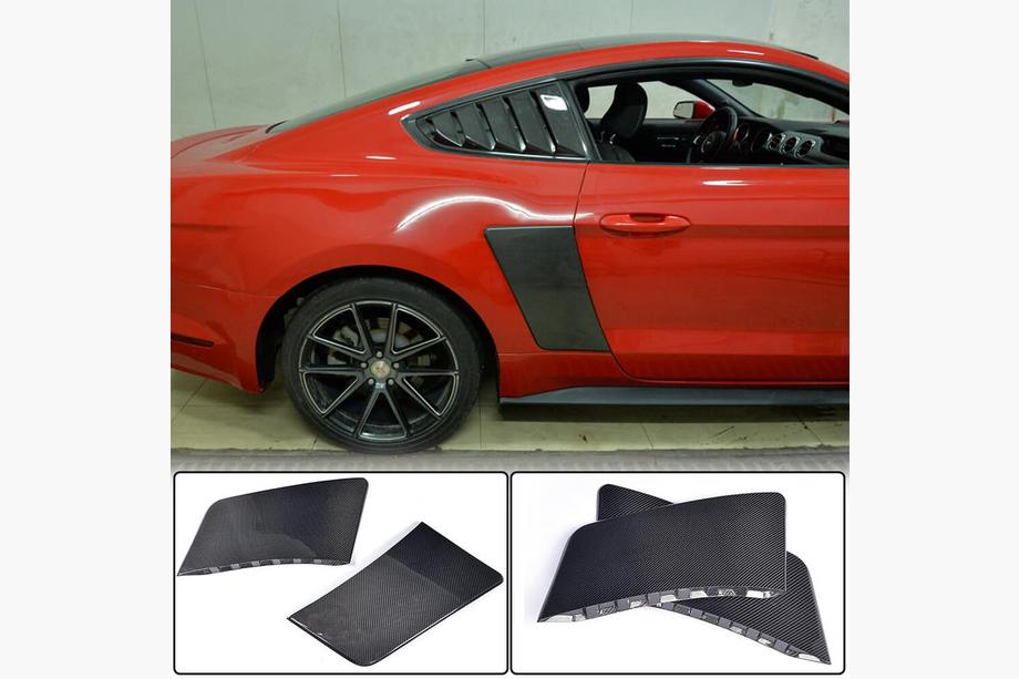 Ford Mustang 2015–2023 Bagskærmsafdækninger (2015-2017, Carbon) Image