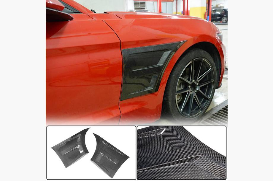 Ford Mustang 2015–2023 Kulfiberbeklædning til forskærme Image