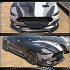 Ford Mustang 2015–2023 Frontlæbe til kofanger (2017-2020, carbon) foto 4
