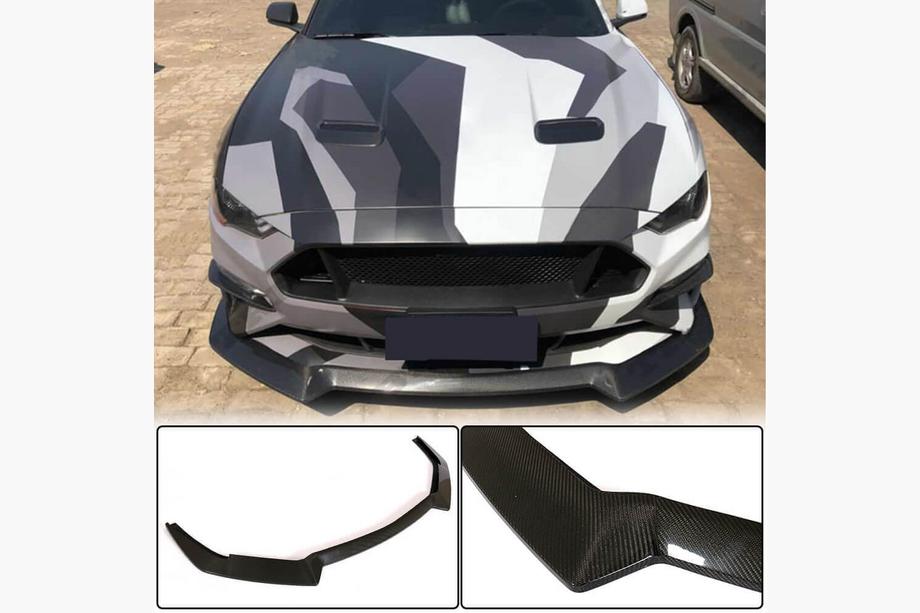 Ford Mustang 2015–2023 Frontlæbe til kofanger (2017-2020, carbon) Image