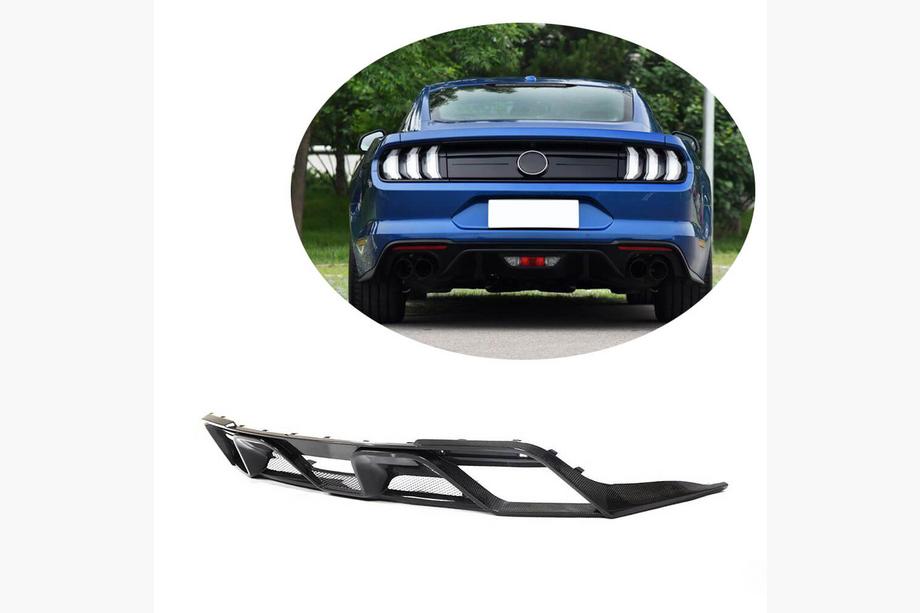 Ford Mustang 2015–2023 Bagkofanger-diffuser V2 (2018-2021, Carbon) Image