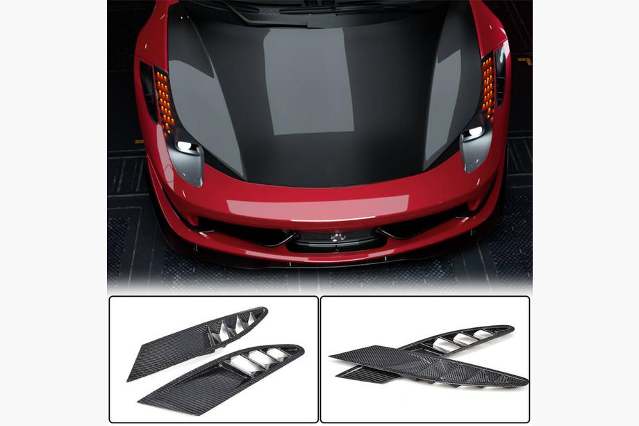Ferrari 458 Italia 2009–2015 Frontkofanger-udvidelser V1 (2011-2013, Carbon) Image