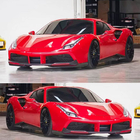 Ferrari 488 GTB 2015–2019 Flap-indsatse til frontkofanger (2015-2019, kulfiber) foto 2