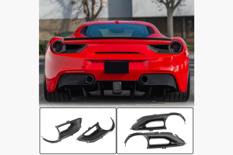 Ferrari 488 GTB 2015–2019 Baglygtekåber (2015-2017, carbon) Image
