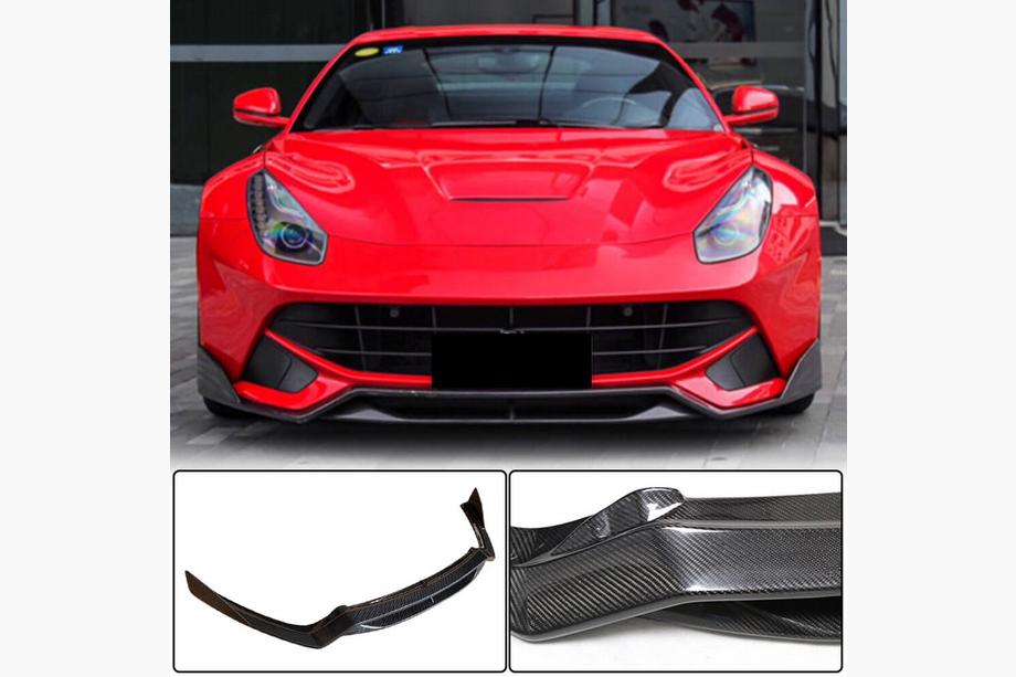 Ferrari F12 Berlinetta 2012–2017 Frontkofanger-lip (2012-2014, Kulfiber) Image