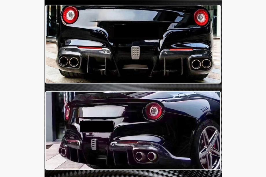 Ferrari F12 Berlinetta 2012–2017 Bagkofangerdiffuser (2012-2014, Carbon) Foto 4