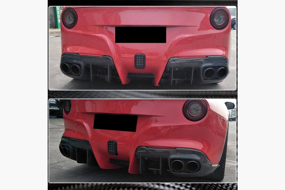 Ferrari F12 Berlinetta 2012–2017 Bagkofangerdiffuser (2012-2014, Carbon) Foto 5