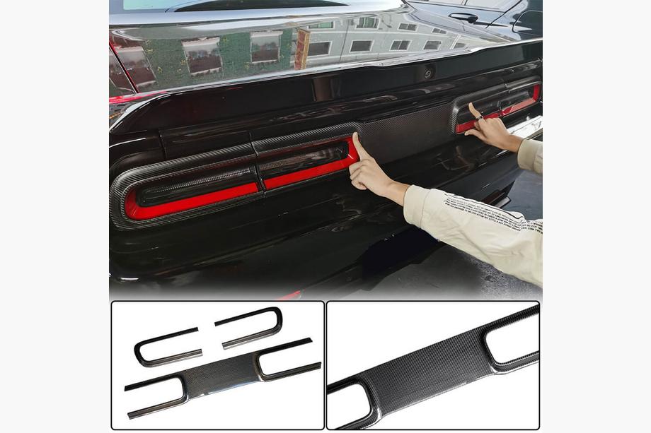 Dodge Challenger 2008–2023 Bagklapbeklædning (2015-2023, Kulfiber) Image