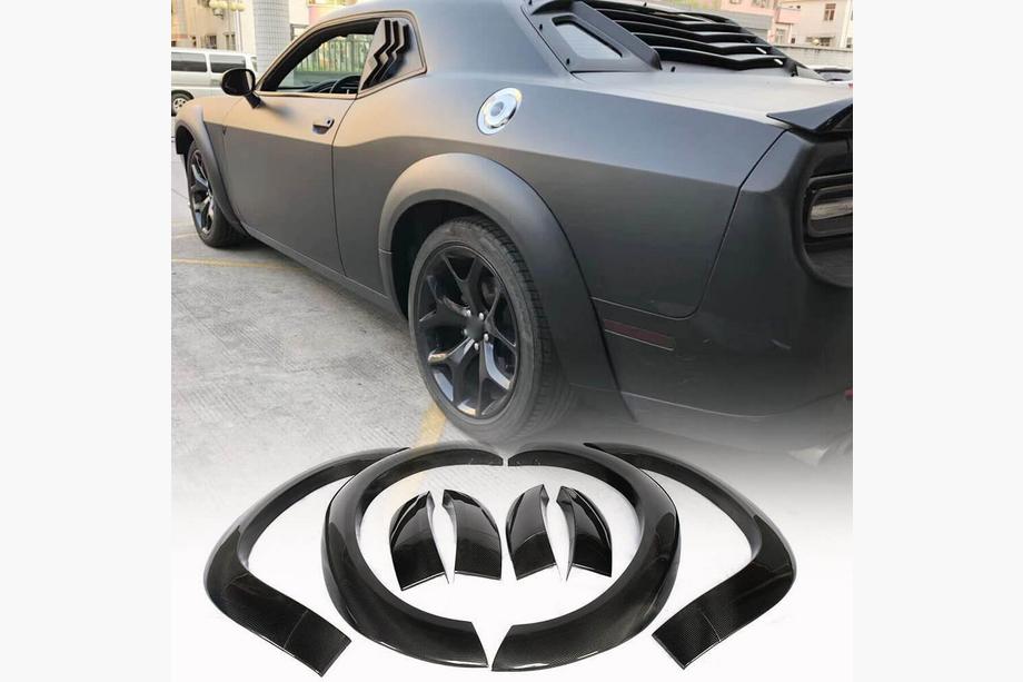 Dodge Challenger 2008–2023 Skærmkantlister (2015-2019, Kulfiber) Image