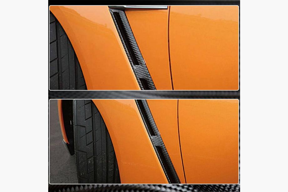 Nissan GT-R 2008–2025 Kulfiber skærmkåber til forskærme (2009-2015, Carbon) Foto 3