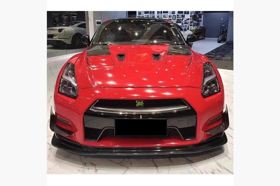 Nissan GT-R 2008–2025 Frontlæbe til forreste kofanger (2009-2015, carbon) Foto 2