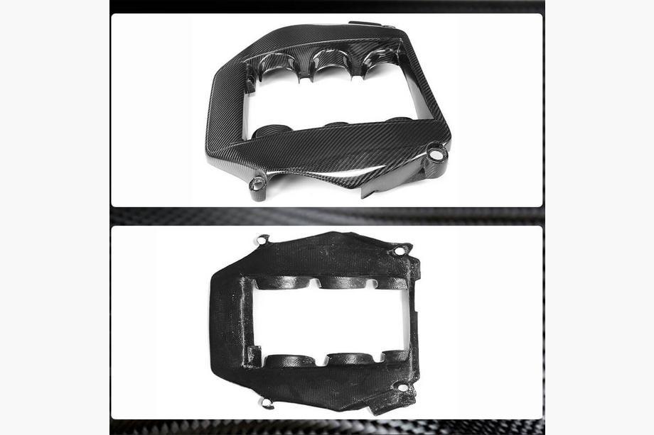 Nissan GT-R 2008–2025 Motorafdækning (2009-2015, kulfiber) Foto 5