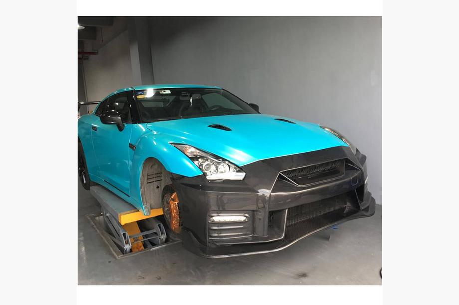 Nissan GT-R 2008–2025 Forreste kofanger (2009-2015, kulfiber) Foto 2