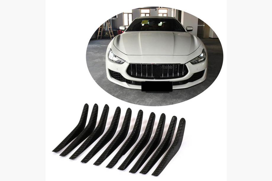 Maserati Ghibli 2013–2023 Kulfiber grillafdækninger til kølergrill (til Base/S/S Q4 2018-2020) Image