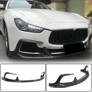 Frontlæbe til forreste kofanger Lip V1 (til Base/S/S Q4 2013-2017, carbon) Maserati Ghibli 2013–2023 foto 1