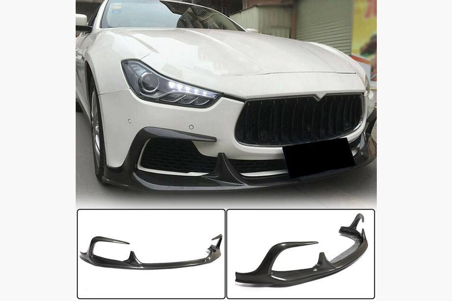 Maserati Ghibli 2013–2023 Frontlæbe til forreste kofanger Lip V1 (til Base/S/S Q4 2013-2017, carbon) Image