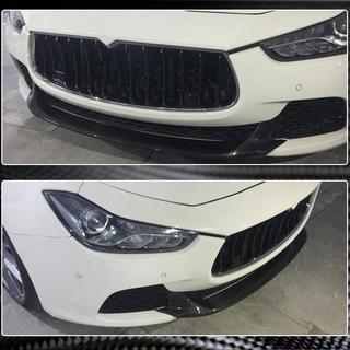 Kofangerlæbe foran Lip V2 (til Base/S/S Q4 2013-2017, kulfiber) Maserati Ghibli 2013–2023 foto 3