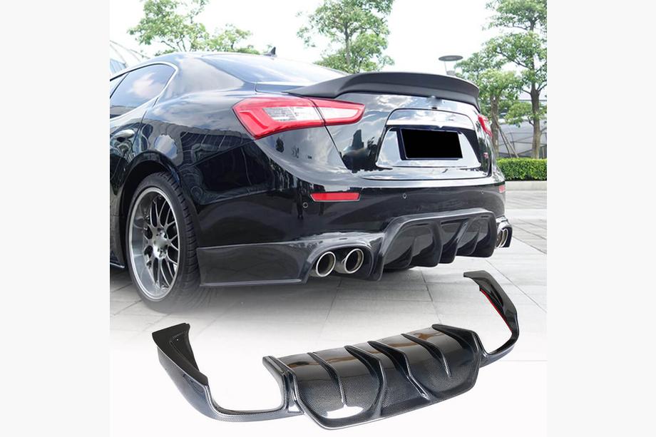 Maserati Ghibli 2013–2023 Diffuser til bagkofanger (til Base/S/S Q4 2014-2017, carbon) Image