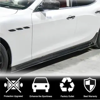 V3 sideskørter (til Base/S/S Q4/Diesel/250 Diesel, carbon) foto 2