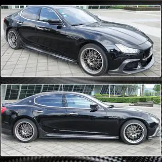 V3 sideskørter (til Base/S/S Q4/Diesel/250 Diesel, carbon) foto 4