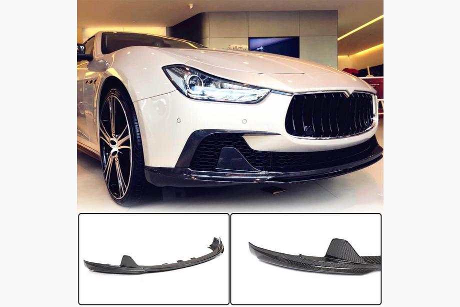Maserati Ghibli 2013–2023 Frontspoilerlæbe Lip V3 til forreste kofanger (til Base/S/S Q4 2013-2017, carbon) Foto 1