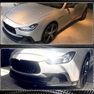 Frontspoilerlister til forreste kofanger (til Base/S/S Q4 2013-2017, carbon) Maserati Ghibli 2013–2023 foto 3