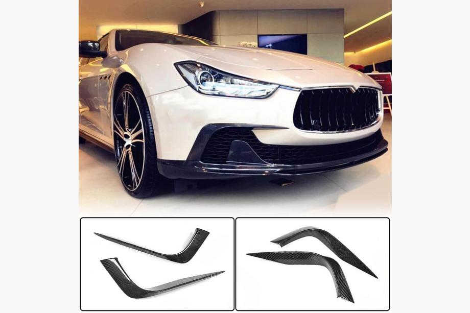Maserati Ghibli 2013–2023 Frontspoilerlister til forreste kofanger (til Base/S/S Q4 2013-2017, carbon) Image
