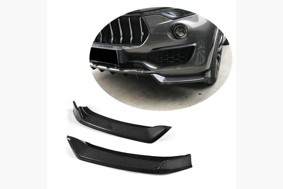 Maserati Levante 2016– Frontkofanger flap-tilføjelser (til Base/S, carbon) Image