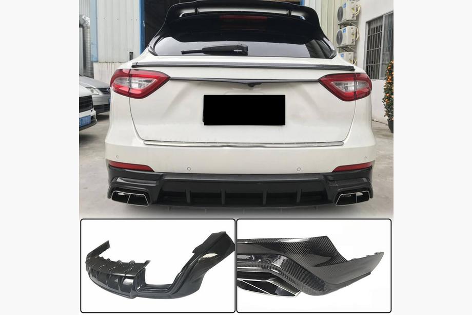 Maserati Levante 2016– Diffuser til bagkofanger V1 (til Base/S, carbon) Image