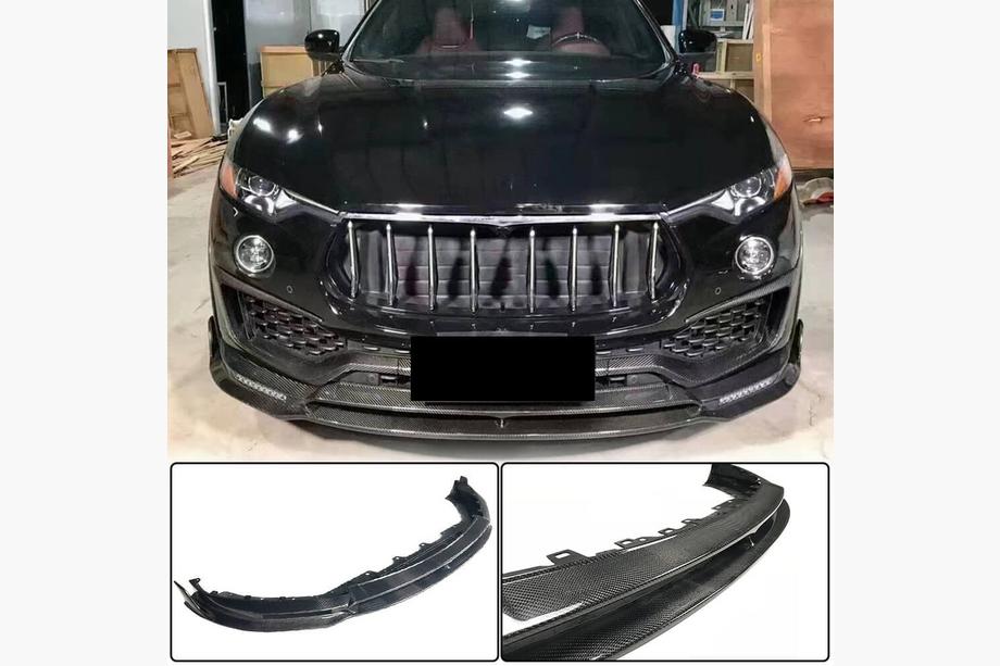 Maserati Levante 2016– Frontspoilerlip V2 til forreste kofanger (til Base/S, kulfiber) Image