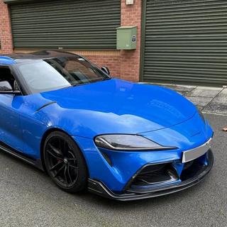 Frontspoilerlæbe til forreste kofanger Lip V2 (Carbon) foto 2