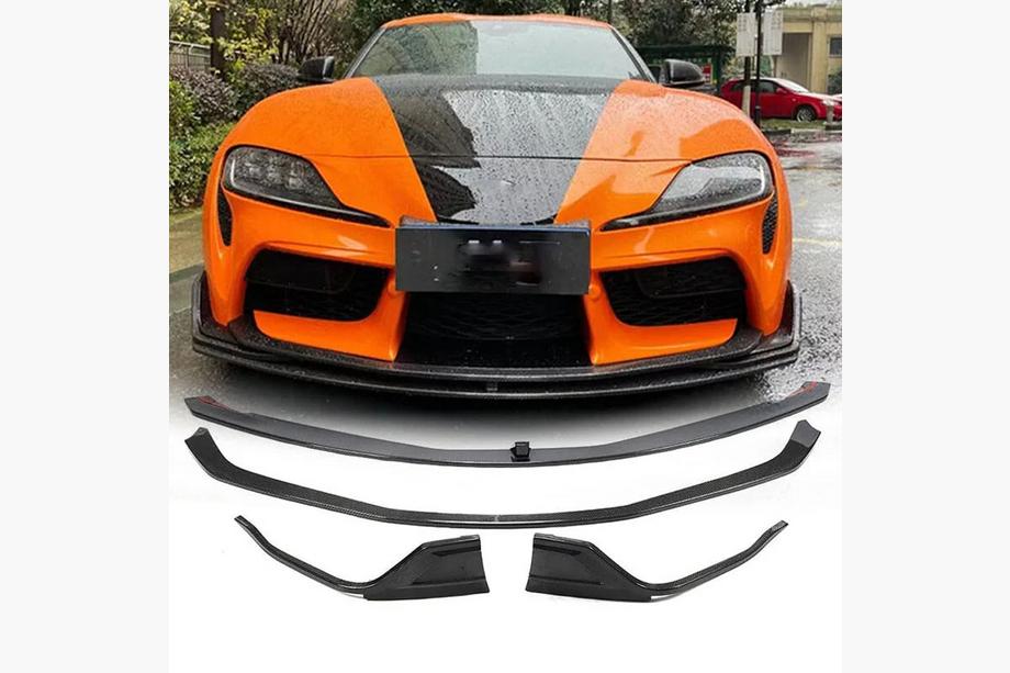 Toyota Supra 2019– Frontspoilerlæbe til forreste kofanger Lip V2 (Carbon) Foto 1