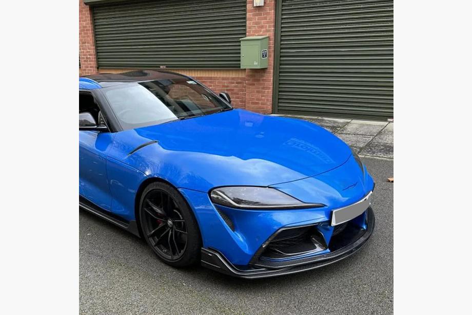Toyota Supra 2019– Frontspoilerlæbe til forreste kofanger Lip V2 (Carbon) Foto 2