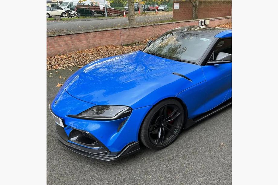 Toyota Supra 2019– Frontspoilerlæbe til forreste kofanger Lip V2 (Carbon) Foto 3