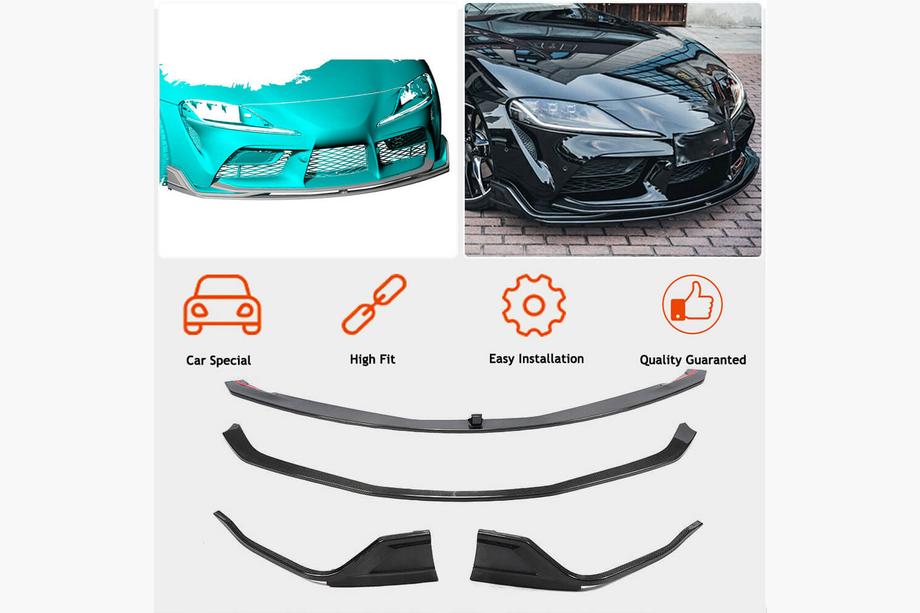 Toyota Supra 2019– Frontspoilerlæbe til forreste kofanger Lip V2 (Carbon) Foto 6