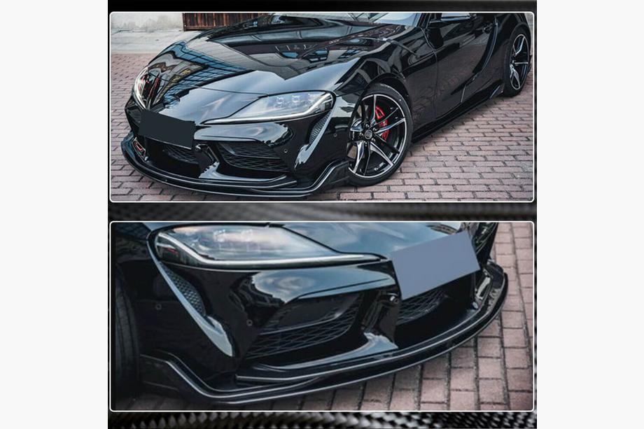 Toyota Supra 2019– Frontspoilerlæbe til forreste kofanger Lip V2 (Carbon) Foto 9