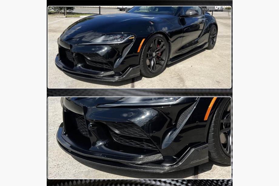 Toyota Supra 2019– Frontspoilerlæbe til forreste kofanger Lip V2 (Carbon) Foto 10