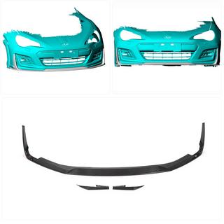Frontsplitter til forreste kofanger Lip V2 (2017-2021, carbon) Subaru BRZ 2012–2021 foto 2