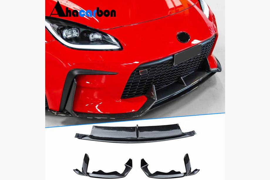 Subaru BRZ 2021– Kulfiber frontlæbe til forreste kofanger Lip V2 (2021-2023, Carbon) Image